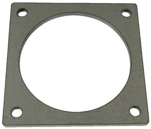 Kołnierz czworokątny do przyspawania, czarny 6" 6300001Z - Intertraktor