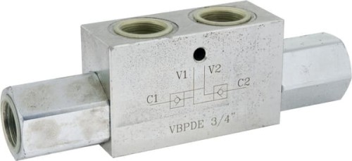 Zawór zwrotny sterowany bliźniaczy VBPDE, 3/8" BSP C056V0020 - Intertraktor