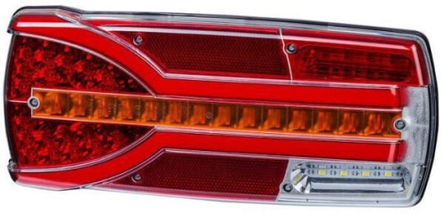 Lampa tylna zespolona LED, lewa prostokątna, 12/24V biała/pomarańczowa/ czerwona 304x132x48 mm Kramp LA40062 - Intertraktor