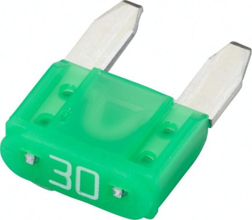 Bezpiecznik płaski Mini, 30A L=10.9 mm zielony op. 50 szt. Hella 8JS728596171 - Intertraktor