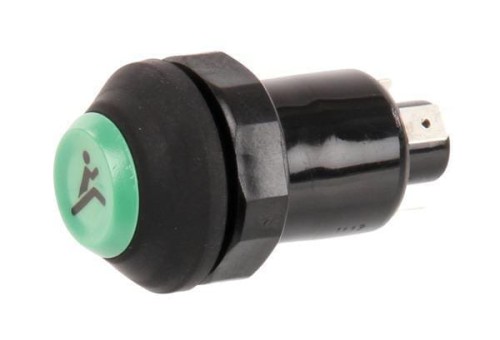 Przełącznik przyciskowy, Quick, okrągły, zielony 11130410PN - Intertraktor