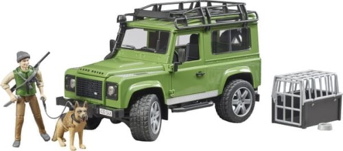 Land Rover Defender ze strażnikiem leśnym i psem U02587 - Intertraktor