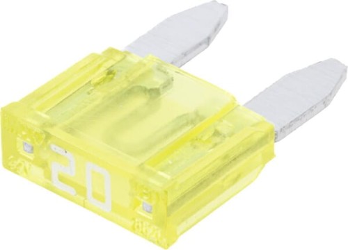 Bezpiecznik płaski Mini, 32V 20A L=16.3 mm żółty op. 50 szt. iMaXX SI20267 - Intertraktor