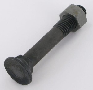 Śruba płużna 4-kątna z podsadzeniem DIN 608, M14 x 90 mm kl. 12.9 z nakrętką 1490129VK