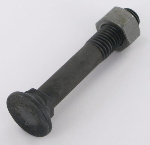 Śruba płużna 4-kątna z podsadzeniem DIN 608, M14 x 90 mm kl. 12.9 z nakrętką 1490129VK - Intertraktor