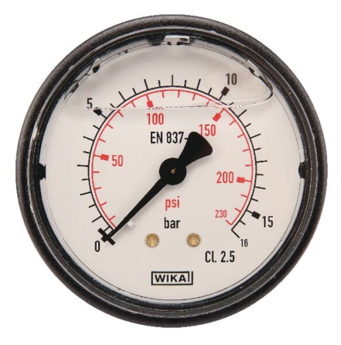 Manometr ø63 mm 0–16 bar przyłącze tylne 1/4" MA6316B04PLGF - Intertraktor