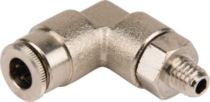 Szybkozłącze kolankowe 90° Ø 6 mm obrotowe gwint zewnętrzny M6x1 Kramp CLWSS6MK61