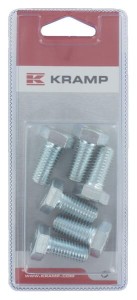 Śruba cały gwint M12x25 mm kl.8.8 ocynk 6 szt. KR9331225P006