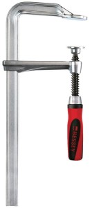 Ścisk śrubowy ślusarski stalowy GZ z rękojeścią drewnianą Bessey, 100x60 mm GZ102K