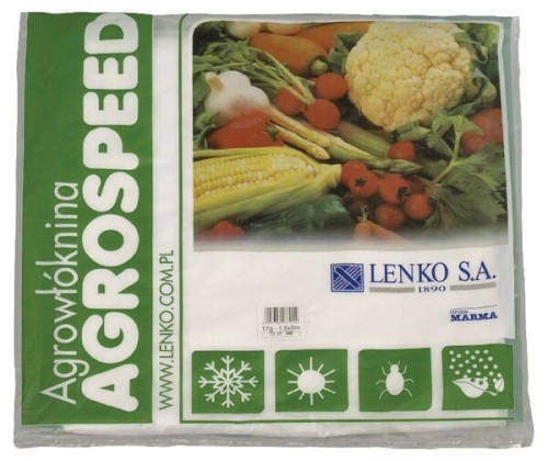 Agrowłóknina Agrospeed, biała, 17 g 1,6 x 5 m 1569005010 - Intertraktor