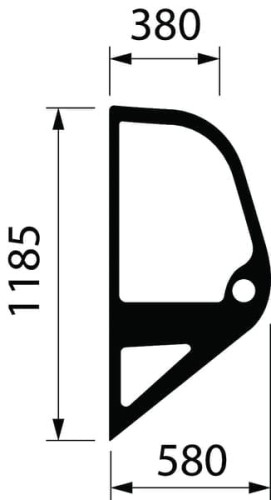 Szyba boczna MA746750 - Intertraktor