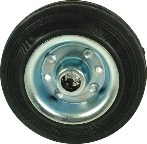 Koło metalowo gumowe z łożyskiem rolkowym Ro-Carr, 80 mm WH8180 - Intertraktor