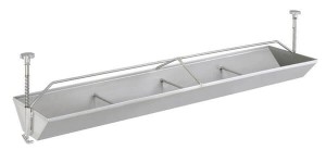 Koryto dla prosiąt ze stali nierdzewnej 150cm 10057150