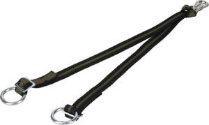 Pas uwiązowy podwójny 75 cm z karabińczykiem 805010KR