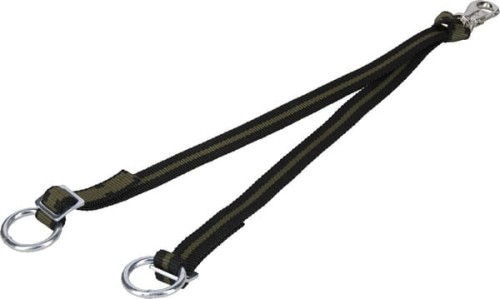 Pas uwiązowy podwójny 75 cm z karabińczykiem 805010KR - Intertraktor