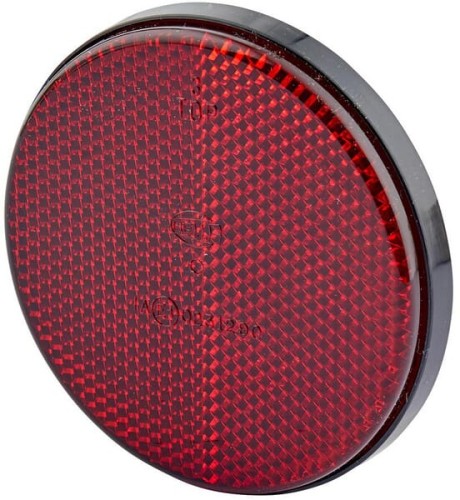 Odblask Ø 85 mm czerwony E1 31290 Hella 8RA002016111 - Intertraktor
