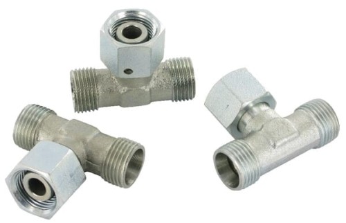 Złącze trójnikowe z nakrętką symetryczne M14x1.5 8L ETSD8LGP - Intertraktor