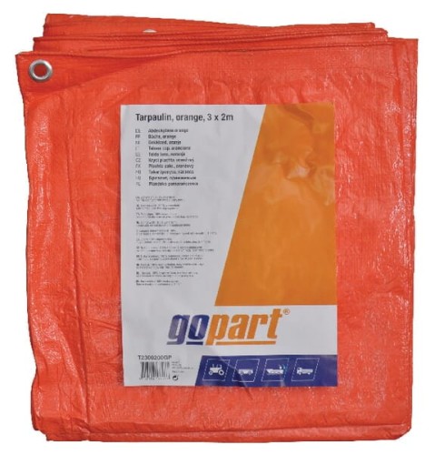 Plandeka pomarańczowa gopart, 3 x 2 m T2300200GP - Intertraktor