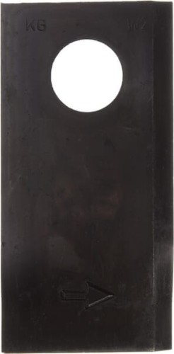 Nożyk kosiarki rotacyjnej lewy 96x48x4 mm otwór Ø 19 mm okrągły pasuje do Deutz Fahr VF16503465 - Intertraktor