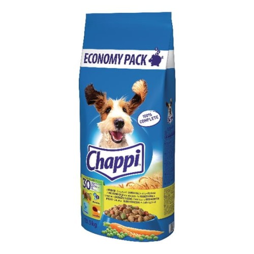 Karma dla psów Chappi New, z drobiem i warzywami, 13,5 kg 16941301 - Intertraktor