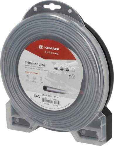 Żyłka tnąca Ø 3.5 mm 41 m okrągła Titanium Power szara Kramp NL3541TRKR - Intertraktor