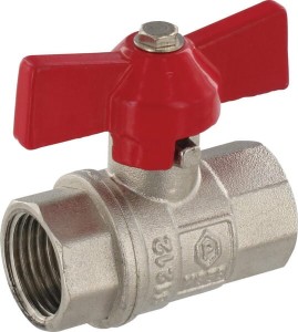 Zawór kulowy MS skrzydełkowy gwint wew., 1/2" KS12FV