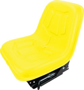 Siedzenie PCW z amortyzacją mechaniczną, żółte TS49400GP