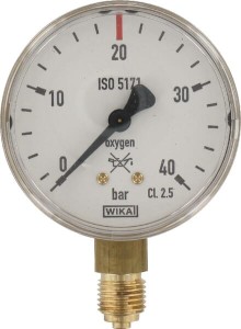 Manometr gazu Ewo, tlen 0-40 bar WP85166