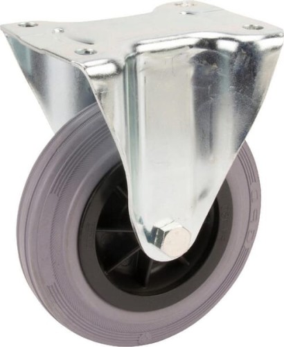 Koła skrętne z czarnymi oponami gumowymi 3478PIR160P63 - Intertraktor