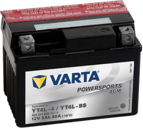 Akumulator 12V 3Ah 40A AGM Powersports VARTA 503014003A514 - Intertraktor