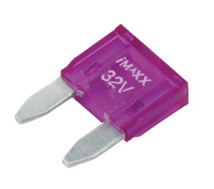 Bezpiecznik płaski Mini, 32V 3A L=16.3 mm fioletowy op. 50 szt. iMaXX SI20261