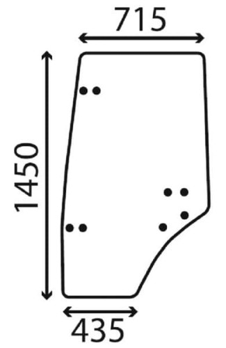 Szyba drzwi D7544 - Intertraktor