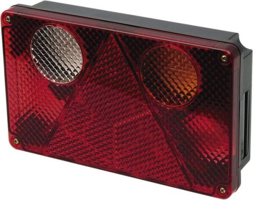 Lampa tylna zespolona, prawa, 12/24V pomarańczowa/czerwona/przezroczysta, przykręcana Waś 1400680810 - Intertraktor