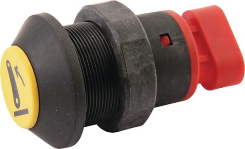 Przełącznik przyciskowy, podnośnika, okrągły, żółty 11901006PN - Intertraktor