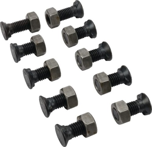 Zestaw śrub 8 szt. M12x30 mm podsadzenie owalne, 2 szt. M12x35 mm podsadzenie owalne + nakrętki TB40073 - Intertraktor