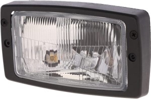 Reflektor przedni halogenowy, prostokątny 12/24V H4, R2, T4W 184x102 mm Kramp LA80162