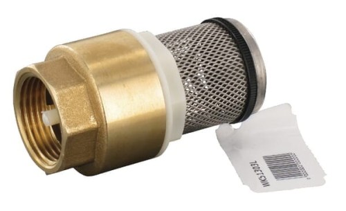 Zawór zwrotny mosiądz z sitkiem V2A gwint wew. 1" WK51303L - Intertraktor
