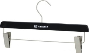 Wieszak drewniany klamrowy, czarny KRA4020003