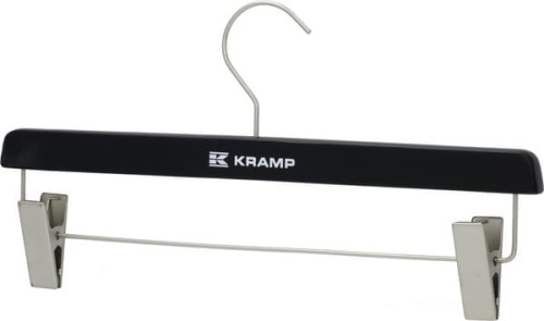 Wieszak drewniany klamrowy, czarny KRA4020003 - Intertraktor