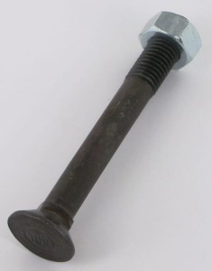 Śruba płużna 4-kątna z podsadzeniem DIN 608, M12 x 100 mm kl. 10.9 z nakrętką 12100109VK