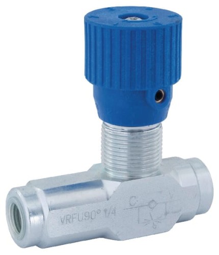Zawór dławiąco-zwrotny VRFU90°, G1/4" C056V0581 - Intertraktor