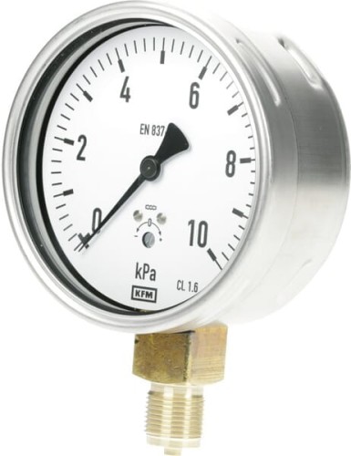 Manometr Ø 60 mm RIV520 przyłącze dolne 1/4" 5377RIV5201460 - Intertraktor