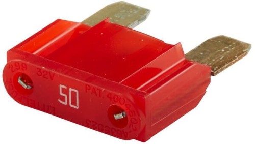 Bezpiecznik płaski Maxi, 50AL=34.1 mm czerwony op. 10 szt. Hella 8JS728595161 - Intertraktor
