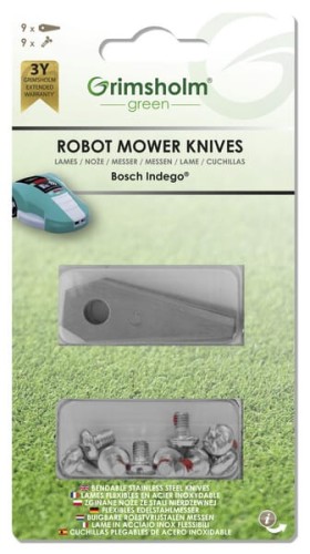 Noże do robota koszącego 9 szt. pasujące do Bosch Indego FGP117 - Intertraktor