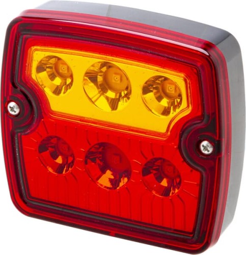 Lampa tylna zespolona LED, LZD967 kwadratowa 12/24V LA40061 - Intertraktor