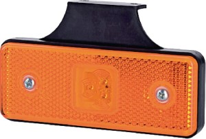 Lampa obrysowa LED, boczna z uchwytem 12/24V LA35052
