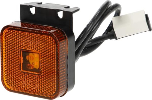 Lampa obrysowa LED, kwadratowa, 12/24V z uchwytem i wtyczką Jaeger Kramp LA30123 - Intertraktor