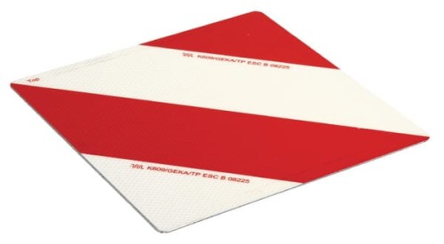 Tablica ostrzegawcza, 285 mm x 285 mm, ocynk LOF18FR - Intertraktor