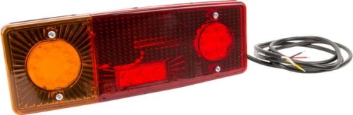 Lampa tylna zespolona LED, lewa, prostokątna, 12/24V Kramp LA40019 - Intertraktor