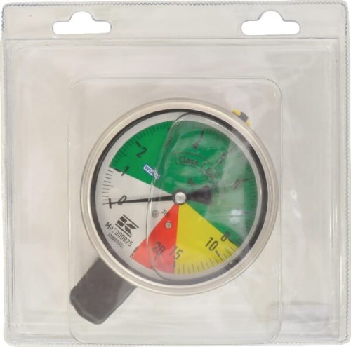 Manometr Ø 100 mm przyłącze dolne 1/4" odporny na RSM 0-8 bar NMA1000825P001 - Intertraktor